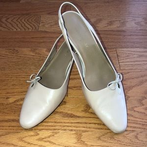 Stunning Beige Slingback Heels